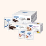 Immagine 3D del Kit Colazione Dietidea, con barrette al cioccolato, acqua alle mandorle e tisana Pancia Piatta per una colazione sana e bilanciata per 2 settimane. 